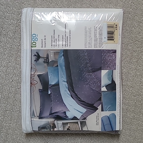 NWT - Purple bedskirt for double/full bed - Picture 4 of 6